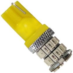 Лампочки светодиодные T20 7443 48 LED 3014 желт. б/ц 2к 14W 0,67/0,12A 12В BI +/- V3T10 36 SMD