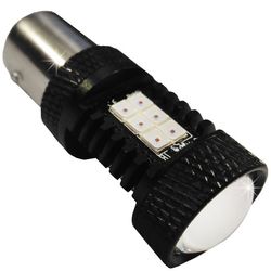 Лампочки светодиодные T25 BAY15D 21 LED 3030 красн. с/ц 2к 21W LENS FLASH 2R/10 CAN 0,5A 12В V3