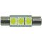 Лампочки светодиодные T6x31-C белые 3 LED SMD 5050, 6300K № 7x31см 88 lm 0,05A 12В (1шт.)