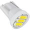 Лампочки светодиодные T10 wedge-C3 белые без цоколя 3 LED SMD 7020 6300К Зконом 12В V1