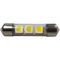 LED light bulbs T11x39-C white 3 LED SMD 5050, 6300K HI LM 22-25 Lm / SMD 11x39cm 12V (1pc.)